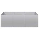 vidaXL növénytartó 120x80x40 cm Horganyzott acél