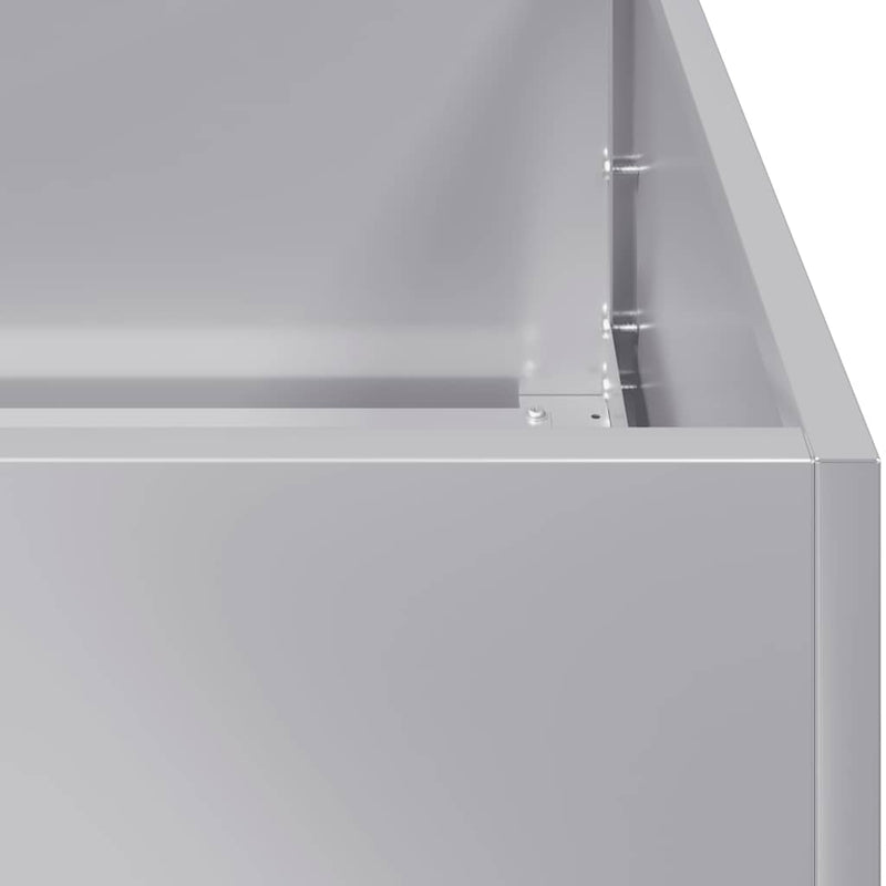 vidaXL növénytartó 120x80x40 cm Horganyzott acél