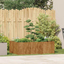 vidaXL ültető rozsdás 120x80x40 cm időjárásálló acélból