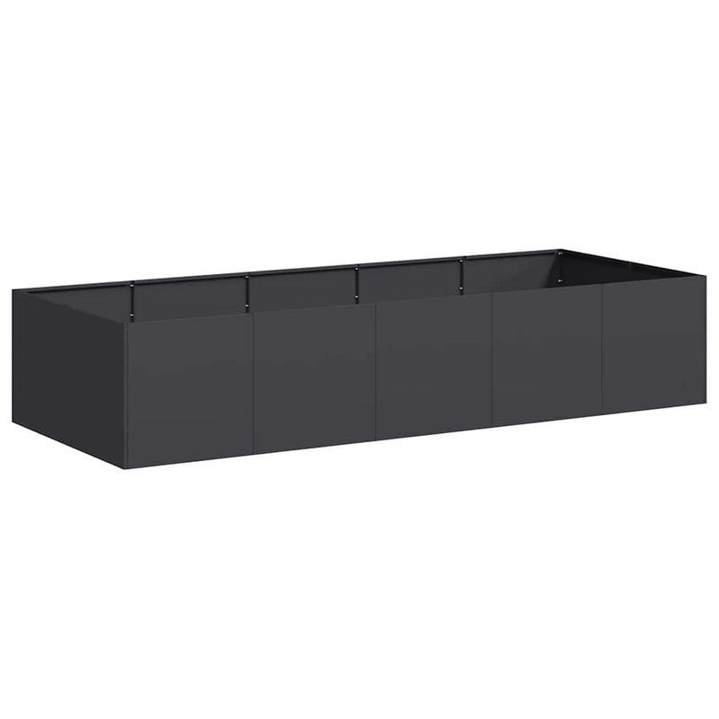 vidaXL ültetőtartó fekete 200x80x40 cm acél