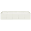 vidaXL fehér acél növénytartó 200x80x40 cm