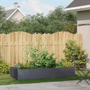 vidaXL antracitszürke acél növénytartó 200x80x40 cm