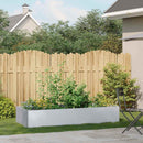 vidaXL növénytartó 200x80x40 cm Horganyzott acél