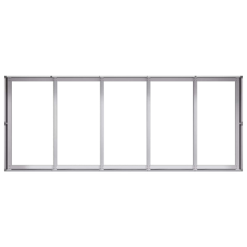 vidaXL növénytartó 200x80x40 cm Horganyzott acél