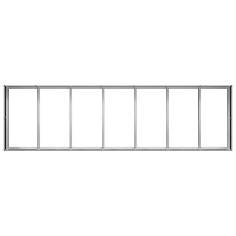 vidaXL horganyzott acél növénytartó 280x80x40 cm