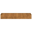 vidaXL időjárásálló acélból növénytartó rozsdás 280x80x40 cm