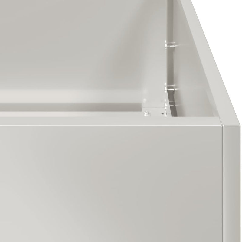 vidaXL növénytartó 360x80x40 cm rozsdamentes acél