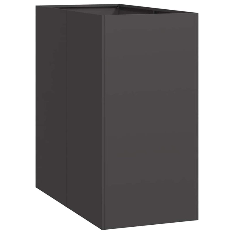 vidaXL ültetvény fekete 40x80x80 cm acél