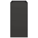 vidaXL ültetvény fekete 40x80x80 cm acél