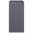 vidaXL növénytartó antracit 40x80x80 cm acél