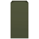 vidaXL olívazöld acél növénytartó 40x80x80 cm