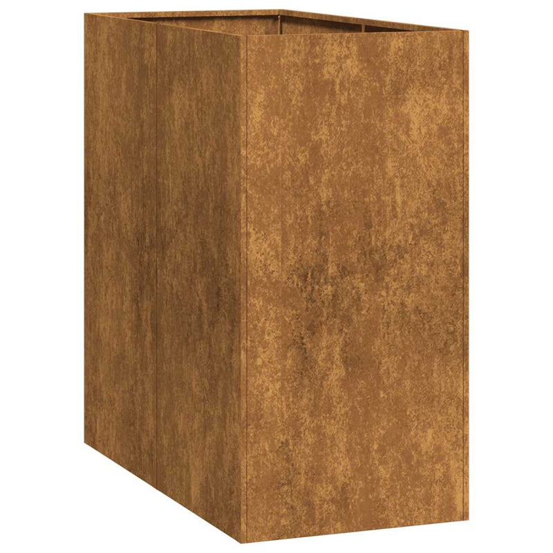 vidaXL ültető rozsdás 40x80x80 cm időjárásálló acélból
