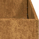 vidaXL ültető rozsdás 40x80x80 cm időjárásálló acélból