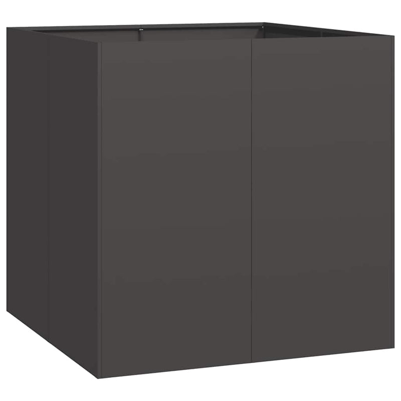 vidaXL ültetvény fekete 80x80x80 cm Acél