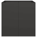 vidaXL ültetvény fekete 80x80x80 cm Acél