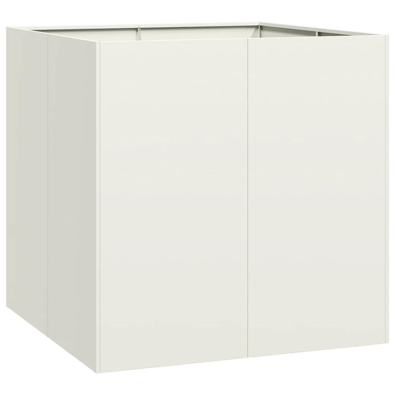 vidaXL ültetvény fehér 80x80x80 cm acél