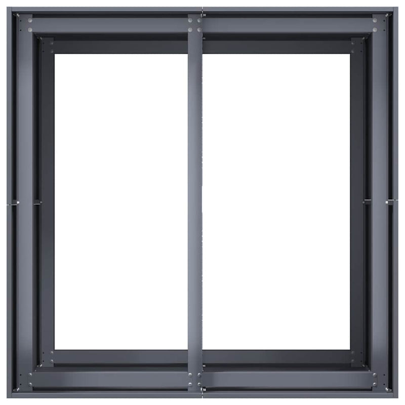 vidaXL antracitszürke acél növénytartó 80x80x80 cm