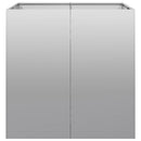 vidaXL Növénytartó 80x80x80 cm Horganyzott acél