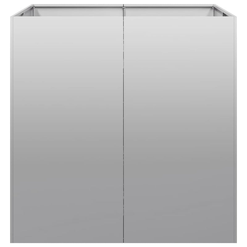 vidaXL Növénytartó 80x80x80 cm Horganyzott acél