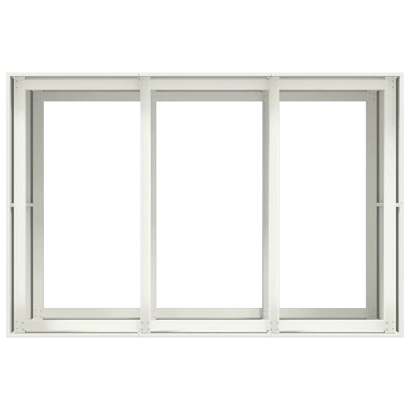 vidaXL növénytartó fehér 120x80x80 cm Acél