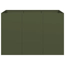 vidaXL ültetvény olívazöld 120x80x80 cm Acél