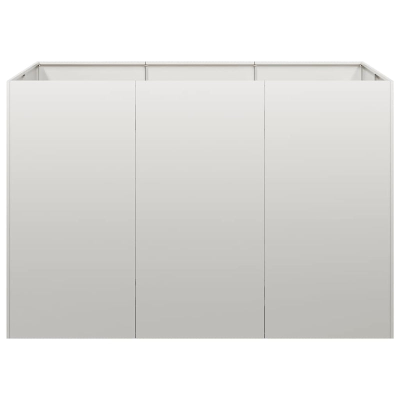 vidaXL növénytartó 120x80x80 cm Rozsdamentes acél