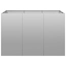 vidaXL növénytartó 120x80x80 cm Horganyzott acél