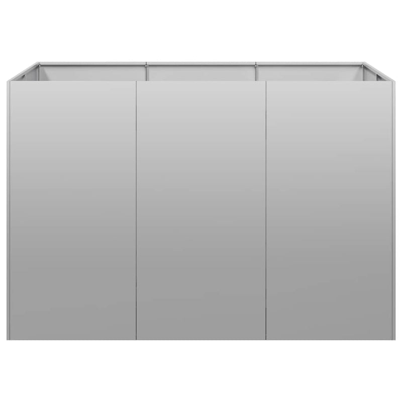 vidaXL növénytartó 120x80x80 cm Horganyzott acél