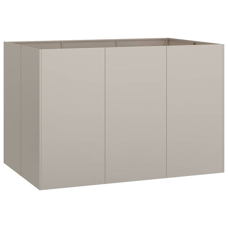 vidaXL ültető rozsdás 120x80x80 cm időjárásálló acélból