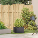 vidaXL ültetvény fekete 40x40x30 cm acél