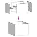 vidaXL antracitszürke acél növénytartó 40x40x30 cm