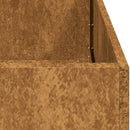 vidaXL ültető rozsdás 40x40x30 cm időjárásálló acélból