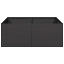 vidaXL ültetvény fekete 80x80x30 cm acél