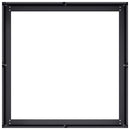 vidaXL ültetvény fekete 80x80x30 cm acél