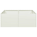 vidaXL növénytartó fehér 80x80x30 cm acél