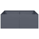 vidaXL antracitszürke acél növénytartó 80x80x30 cm