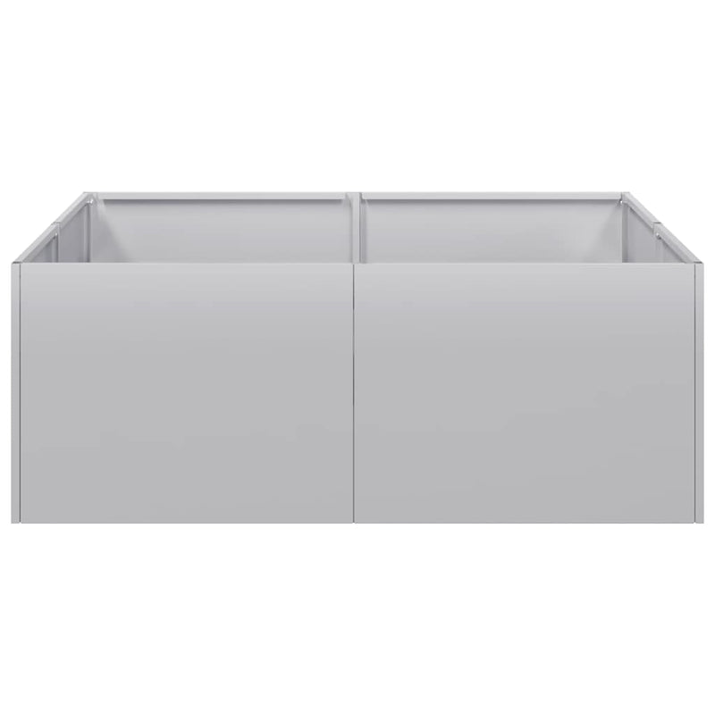 vidaXL horganyzott acél növénytartó 80x80x30 cm