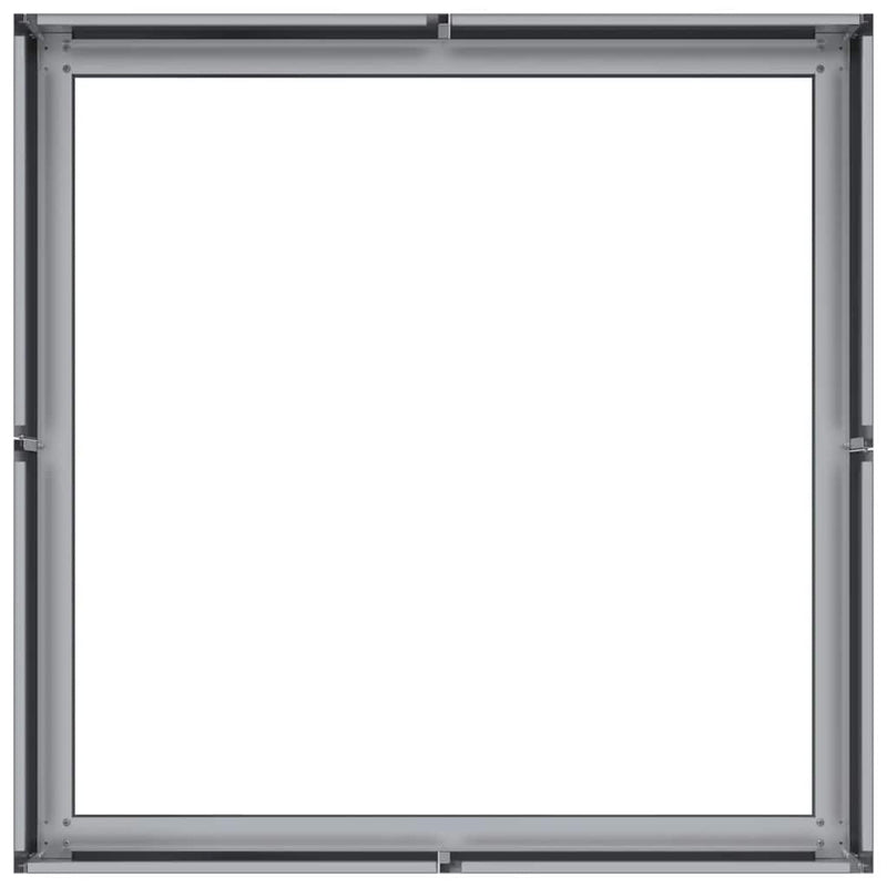 vidaXL horganyzott acél növénytartó 80x80x30 cm