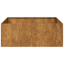 vidaXL ültető rozsdás 80x80x30 cm időjárásálló acélból