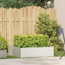 vidaXL fehér acél növénytartó 100x100x30 cm