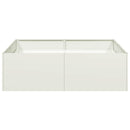 vidaXL fehér acél növénytartó 100x100x30 cm