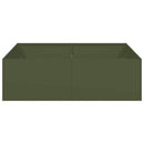 vidaXL olívazöld acél növénytartó olívazöld 100x100x30 cm