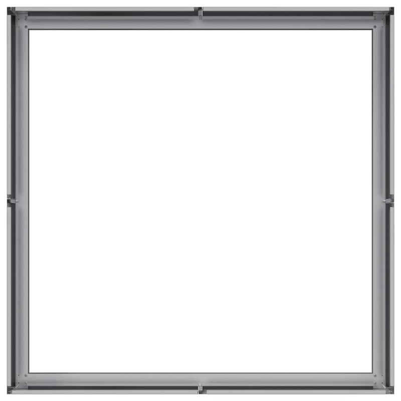 vidaXL horganyzott acél növénytartó 100x100x30 cm