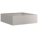 vidaXL ültető rozsdás 100x100x30 cm időjárásálló acélból