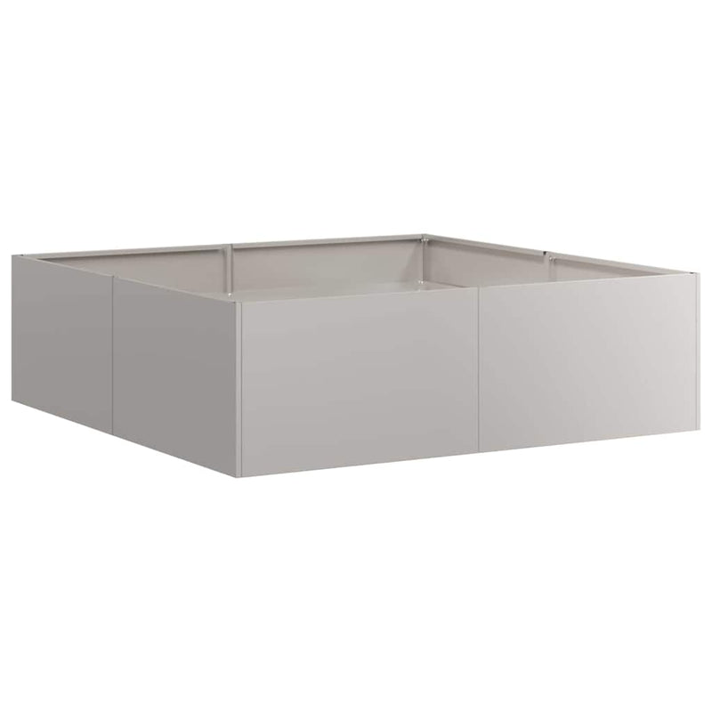 vidaXL ültető rozsdás 100x100x30 cm időjárásálló acélból