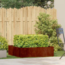 vidaXL ültető rozsdás 100x100x30 cm időjárásálló acélból