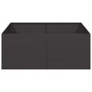 vidaXL ültetvény fekete 80x80x80 cm Acél