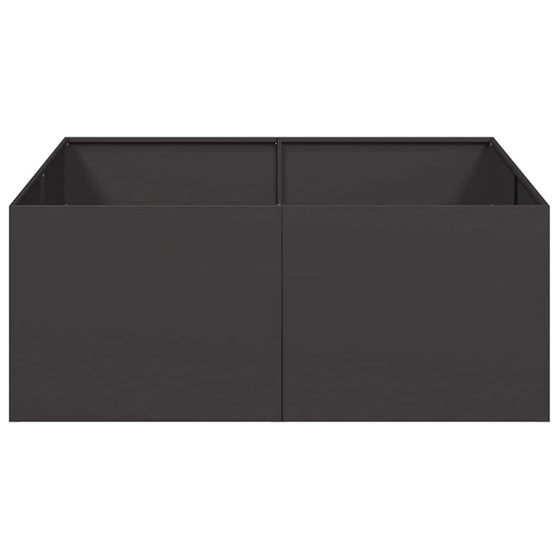 vidaXL ültetvény fekete 80x80x80 cm Acél