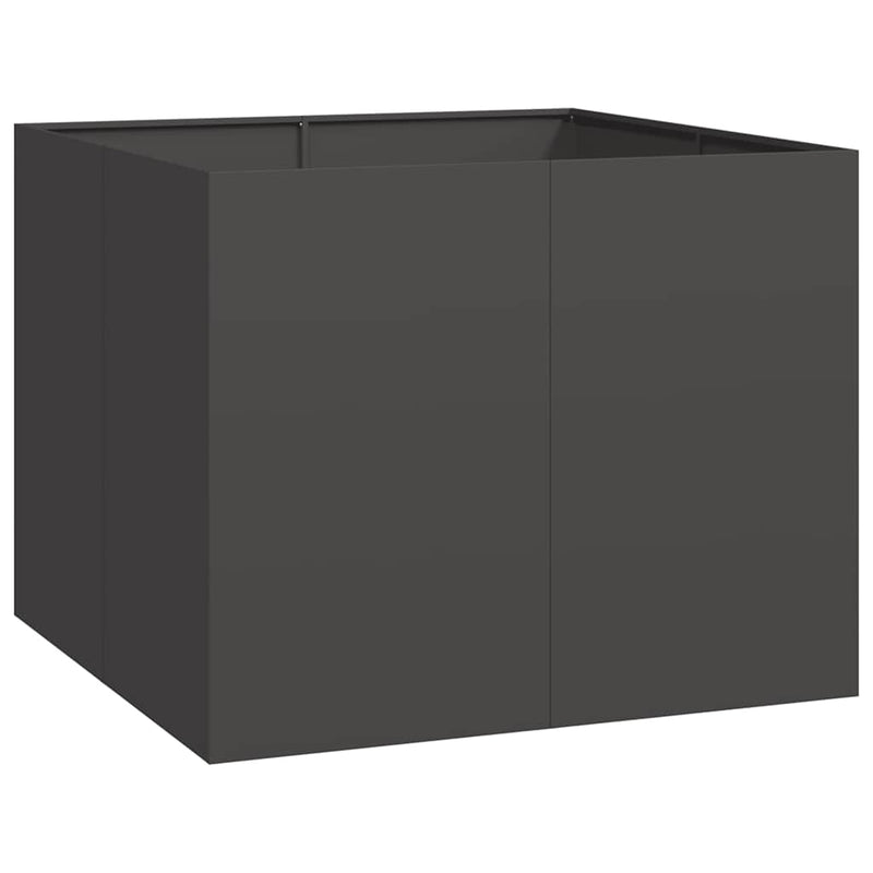 vidaXL ültetvény fekete 80x80x80 cm Acél