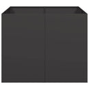 vidaXL ültetvény fekete 80x80x80 cm Acél